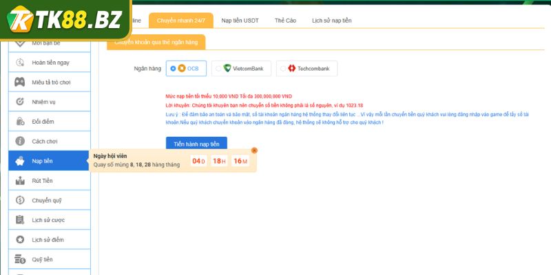 Nạp Tiền TK88 - Hướng Dẫn Chi Tiết Và An Toàn Cho Người Chơi 1 Công ty gửi tiền