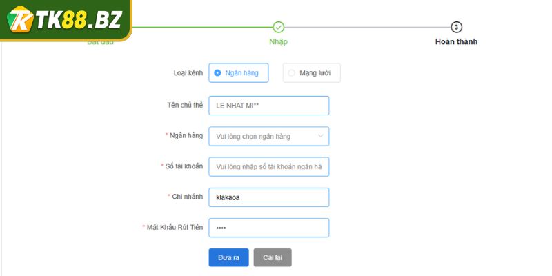 Rút Tiền TK88 Theo Hướng Dẫn Chi Tiết, An Toàn Và Tiện Lợi 2 Qua ngân hàng điện tử