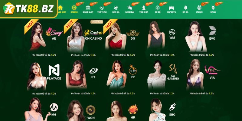 Via Casino TK88 Mang Đến Trải Nghiệm Đỉnh Cao Cho Bet Thủ 1 Khám phá nhà phát hành Via Casino TK88